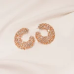 Statement C Earrings (Yellow Gold) EAR000433