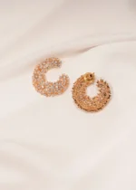 Statement C Earrings (Yellow Gold) EAR000433 - Image 2