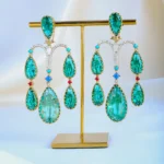 Statement Chandelier Earrings (Victorian Gold) EAR000855