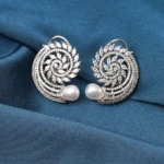 Statement Diamond Look Studs (Silver) EAR000718