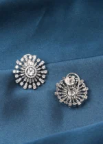 Statement Diamond Studs (Silver) EAR000713 - Image 3