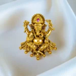 Statement Ganpati Gold Ring (Antique Gold) RING01414