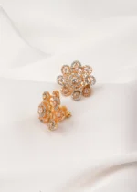 Statement Intricate Studs (Yellow Gold) EAR000703 - Image 2