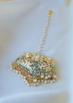 Statement Jadau Firoza Mang Tika (Yellow Gold) ACC001239 - Image 2