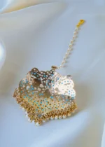Statement Jadau Firoza Mang Tika (Yellow Gold) ACC001239 - Image 3