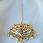 Statement Jadau Navratna Mang Tika (Yellow Gold) ACC001238