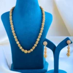 Statement Matar Mala Necklace Set (Antique Gold) NEC000829