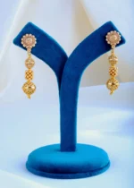 Statement Matar Mala Necklace Set (Antique Gold) NEC000829 - Image 3