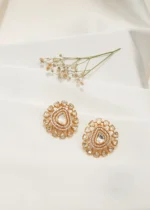 Statement Moissanite Setuds (Yellow Gold) EAR000539 - Image 3
