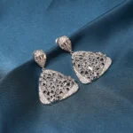 Statement Party Earrings (Silver) EAR000488