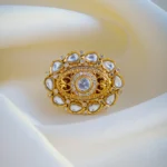 Statement Polki Ring (Antique Gold) RING00936