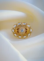 Statement Polki Ring (Antique Gold) RING00936