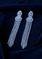 Stellar Drape Earrings (Silver)  EAR001596 - Image 2