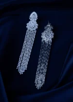 Stellar Drape Earrings (Silver)  EAR001596 - Image 3