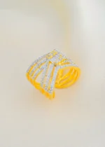 Stellar Streak Statement Ring (Yellow Gold) RING01828 - Image 2