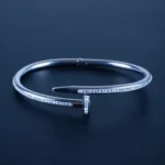Studded Nail Bracelet (Silver) BRA001334