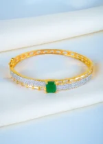Stylish Emerald Green Bracelet (Yellow Gold) BRA001269 - Image 2