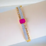 Stylish Ruby Bracelet (Yellow Gold) BRA001270