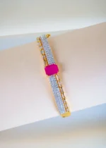 Stylish Ruby Bracelet (Yellow Gold) BRA001270