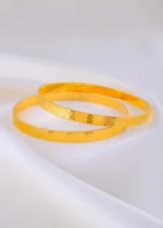Sunehri Jodi Bangles (Yellow Gold) BAN002065 - Image 4