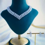 Sweetheart Necklace Set (Silver) NEC000893