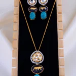 Teal Radiance Set (Yellow Gold) NEC001999