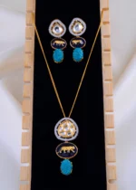 Teal Radiance Set (Yellow Gold) NEC001999