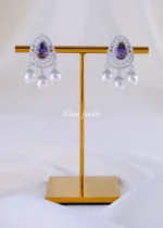 Teardrop Majesty Tanzanite Earrings (Silver) EAR002085