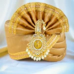 Temple Krishna Kundan Kalgi For Men (Yellow Gold) KALGI1116