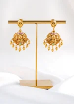 Temple Treasures Ghungroo Drops (Yellow Gold) EAR002516 - Image 3