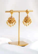 Temple Treasures Ghungroo Drops (Yellow Gold) EAR002516 - Image 4