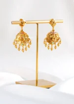 Temple Treasures Ghungroo Drops (Yellow Gold) EAR002516 - Image 5