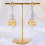 The Crescent Bell Pearl Jhumka Earring (Yellow Gold) EAR002332