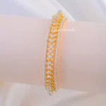The Diamond Cascade Gold Bangle (Yellow Gold) BRA002342