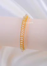 The Diamond Cascade Gold Bangle (Yellow Gold) BRA002342