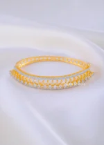 The Diamond Cascade Gold Bangle (Yellow Gold) BRA002342 - Image 2
