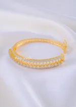 The Diamond Cascade Gold Bangle (Yellow Gold) BRA002342 - Image 3