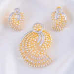 The Infinity Sparkle Pendant Set (Yellow Gold) PSET02390