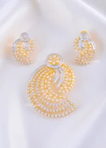 The Infinity Sparkle Pendant Set (Yellow Gold) PSET02390