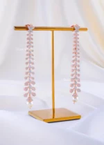 The Pearl Leaf Waterfall Earring (Rose Gold) EAR002329 - Image 2