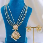 The Radiant Kundan Pearl Statement Set (Yellow Gold) NEC002354
