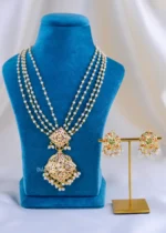 The Radiant Kundan Pearl Statement Set (Yellow Gold) NEC002354