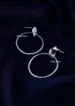 The Starlight Circle Earrings (Silver) EAR002256 - Image 3