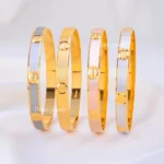 Timeless Stripe Motif Bangles (Multi colour) BAN002271