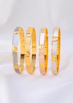 Timeless Stripe Motif Bangles (Multi colour) BAN002271