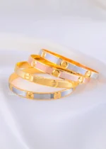 Timeless Stripe Motif Bangles (Multi colour) BAN002271 - Image 3