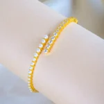 Trending Pearl Bracelet (Yellow Gold) BRA001183