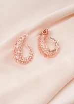 Trendy Party Earrings (Rose Gold) EAR000679 - Image 3
