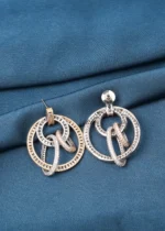 Tri-Color Danglers (Tricolor Plating) EAR000747 - Image 3