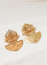 Tribal Art Earrings (Antique Gold) EAR000582 - Image 2